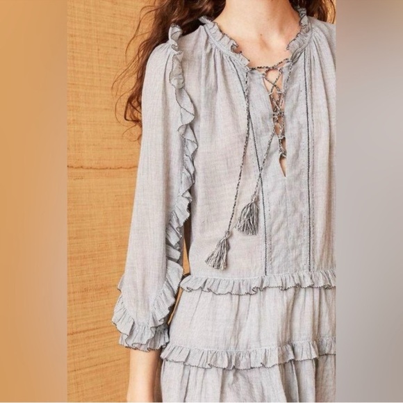 Ulla Johnson Essie Mini Dress Pen Stripe Women’s Size 2 - Picture 2 of 8